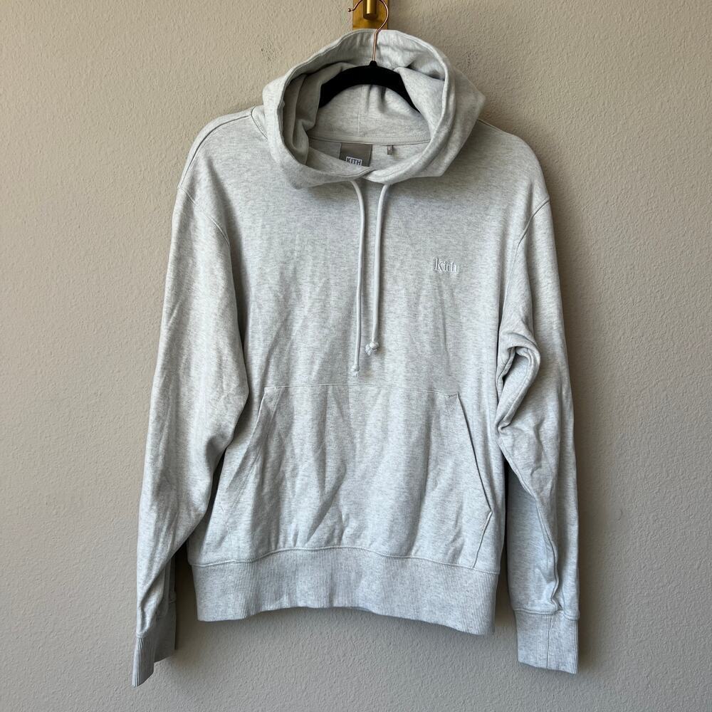 Kith Light Gray Classic Hoodie Size M